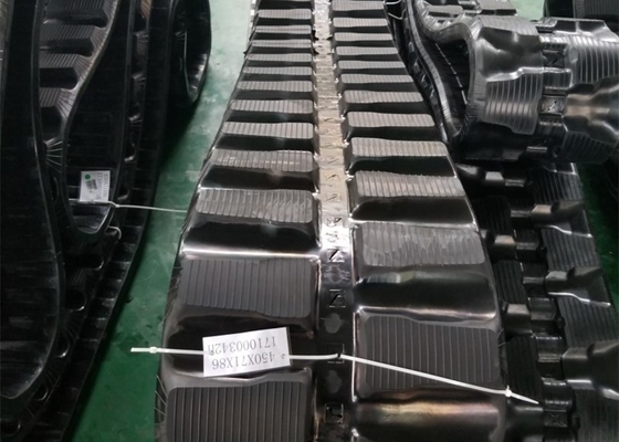 Les traces de caoutchouc des excavateurs 450 X 71 X 86 Liens pour KUBOTA / HANIX / HYUNDAI