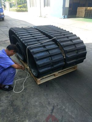 600*125*62 OEM Cralwer Dumper RT800 Dumper Trace en caoutchouc