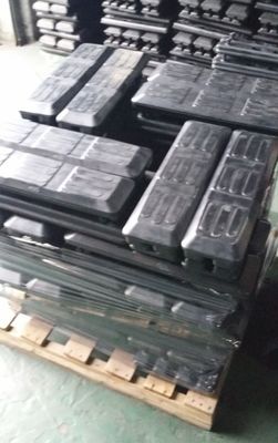 450 mm Bolt-on Rubber Track Pad Road Liner Pads Tracked Track Shoe pour les excavatrices et les machines à coudre