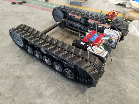 Châssis en caoutchouc interchangeable de voie avec le transport d'énergie DP-SD-250