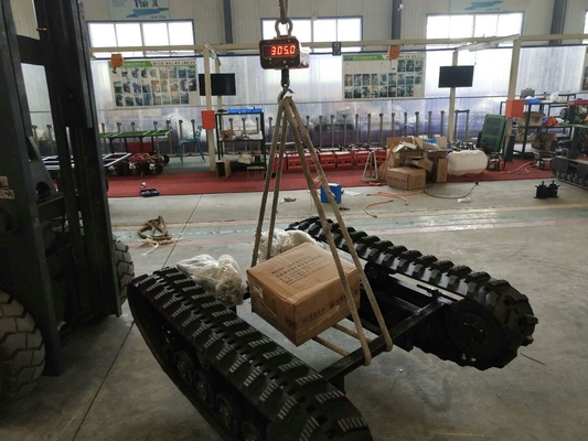 Châssis en caoutchouc interchangeable de voie avec le transport d'énergie DP-SD-250