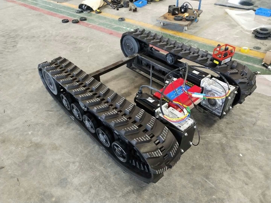 Châssis en caoutchouc interchangeable de voie avec le transport d'énergie DP-SD-250