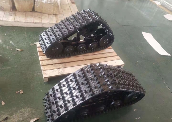 système de voie 600kg en caoutchouc 255mm large porteur pour le tracteur