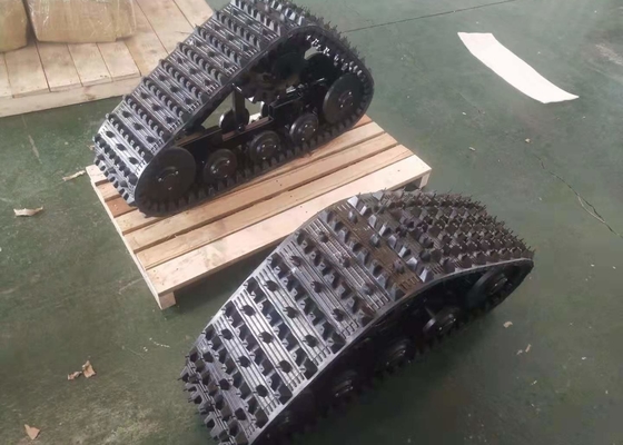 système de voie 600kg en caoutchouc 255mm large porteur pour le tracteur