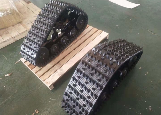 système de voie 600kg en caoutchouc 255mm large porteur pour le tracteur
