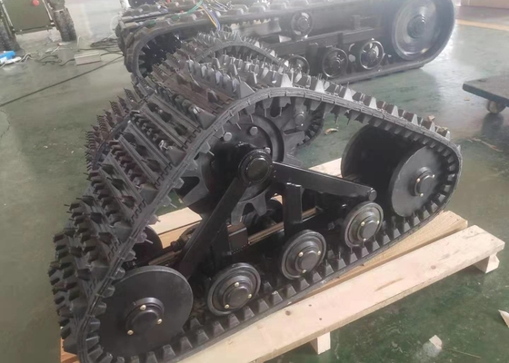 système de voie 600kg en caoutchouc 255mm large porteur pour le tracteur